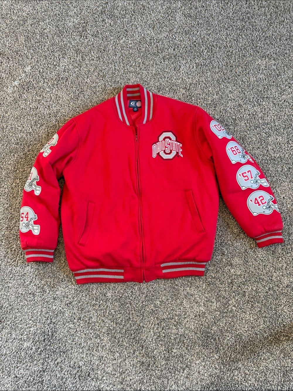 G-III Sports By Carl Banks Ohio State National Championship Bomber Jacket Large